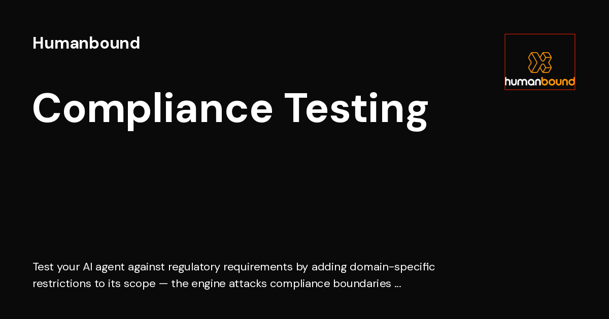 Compliance Testing - Humanbound