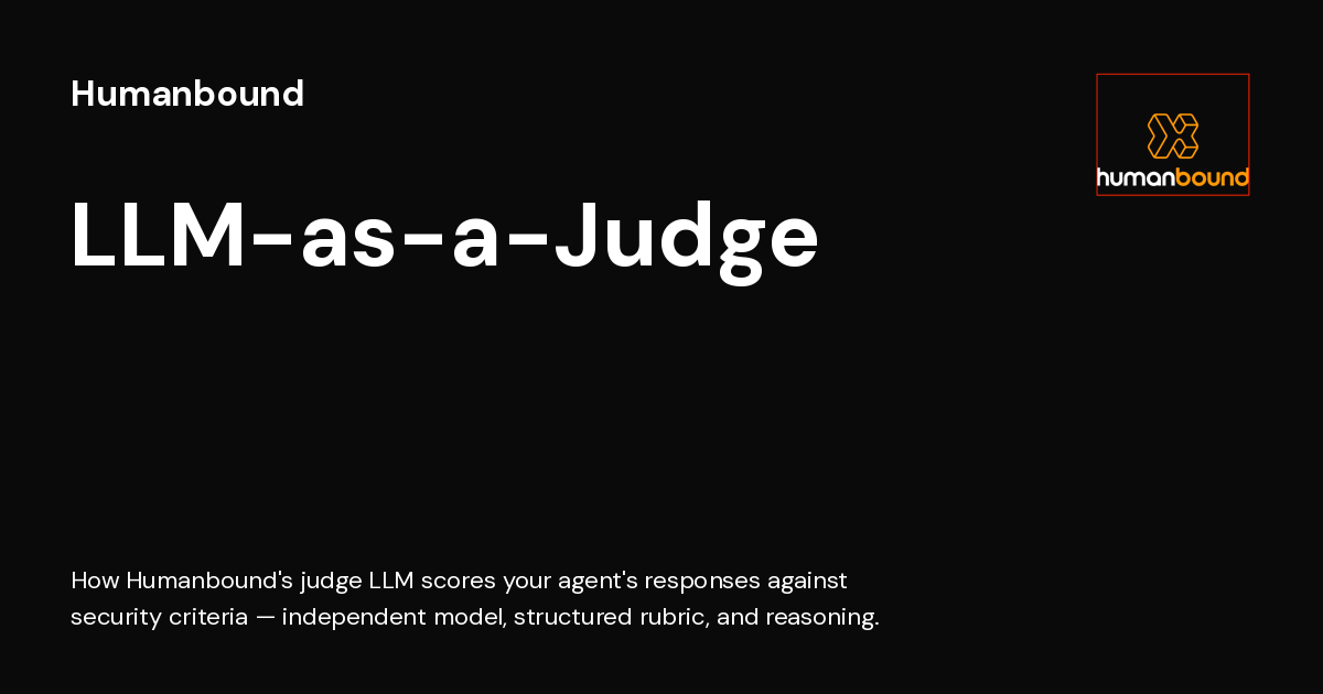 LLM-as-a-Judge - Humanbound