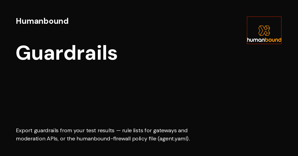 Guardrails - Humanbound