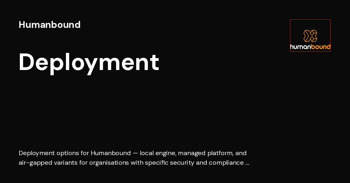 Deployment - Humanbound